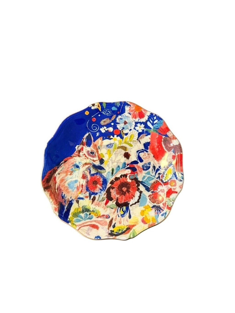 Mooreland by Anthropologie Fox And The Hare 8" Salad Dessert Plate